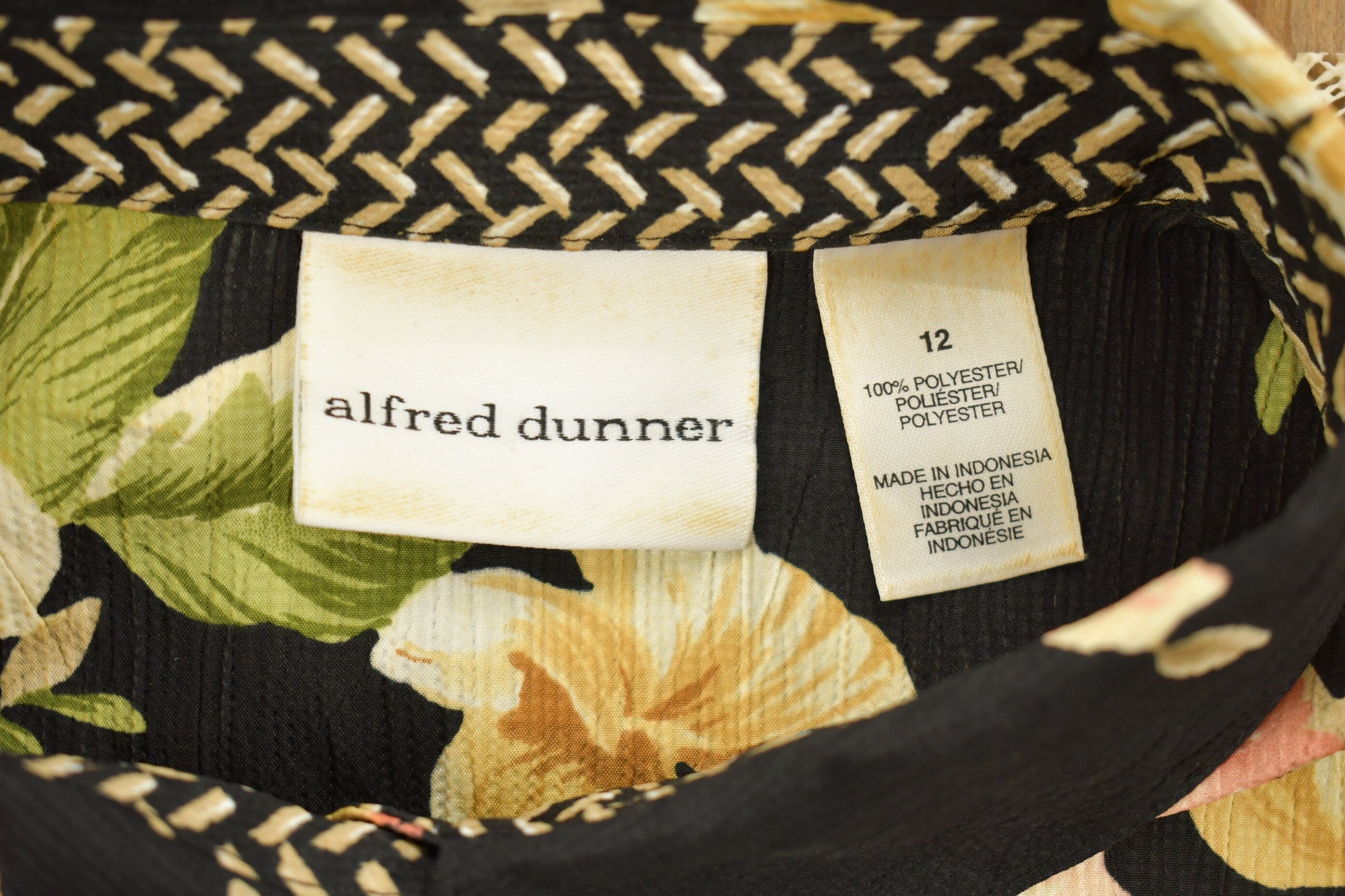 Vintage 1990s Alfred Dunner Floral Button Up Shirt