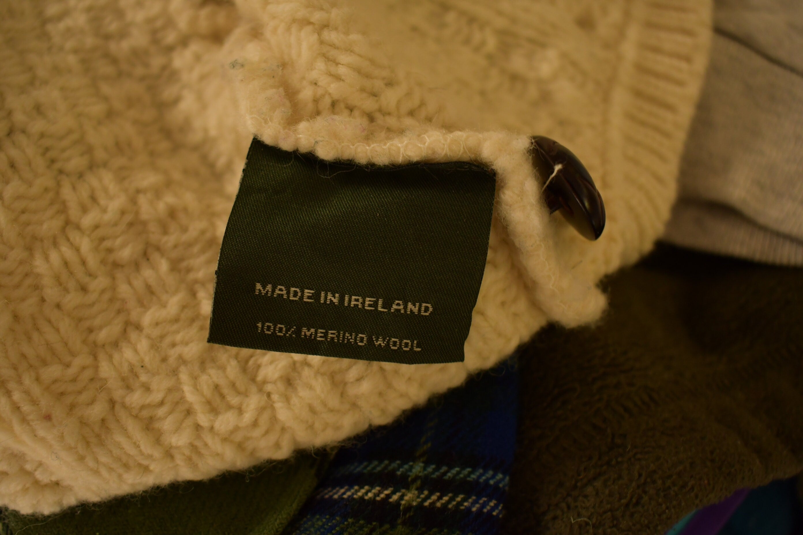 Vintage 1980s Blarney Woolen Mills Cable Knit Sweater