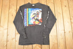 Vintage 1990s Eagle Valley Snowmobile Derby Graphic Print Crewneck Shirt Men's M
