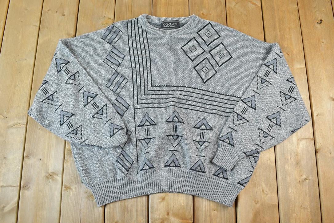 Vintage 1990s Caldwell Knit Crewneck Sweater