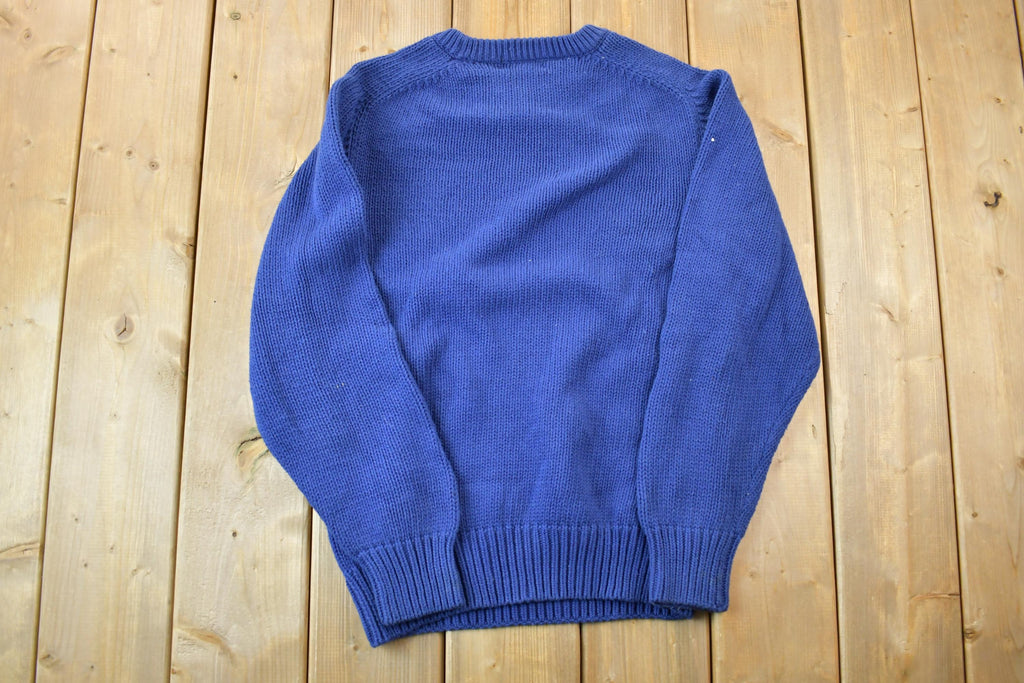 Vintage 1990s Smith Forester 100% Cotton Knit Crewneck Sweater