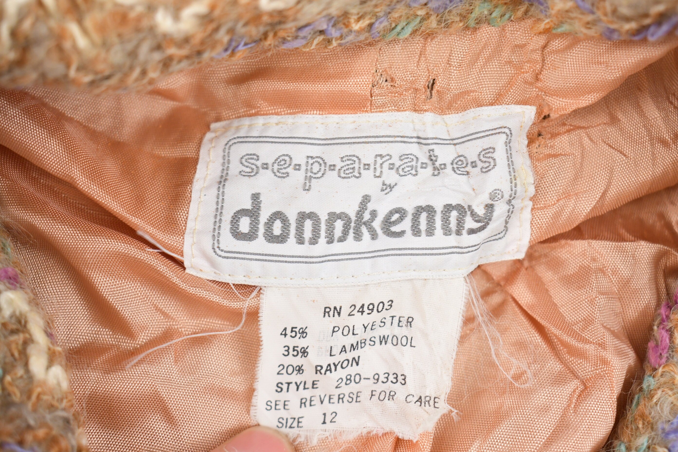 Vintage 1990s Seperates By Donkenny Knitted Sweater