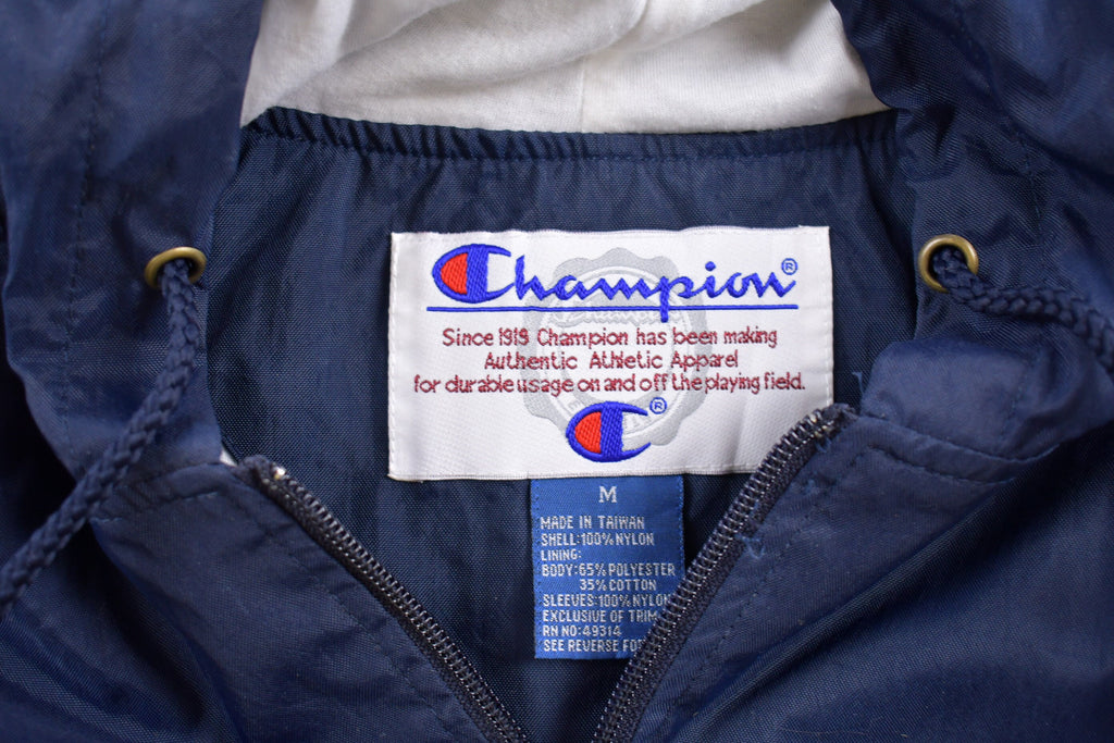 Vintage 1990s Champion Striped Windbreaker Jacket