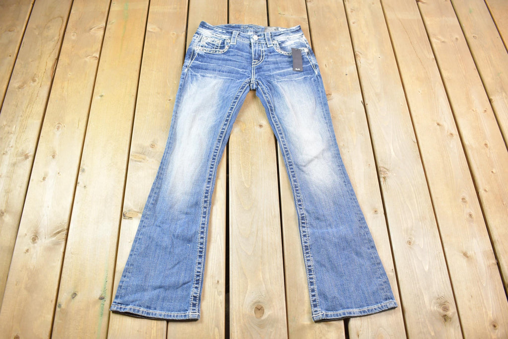 Vintage Y2K Miss Me Bedazzled Mid Rise Jeans Size 26x31