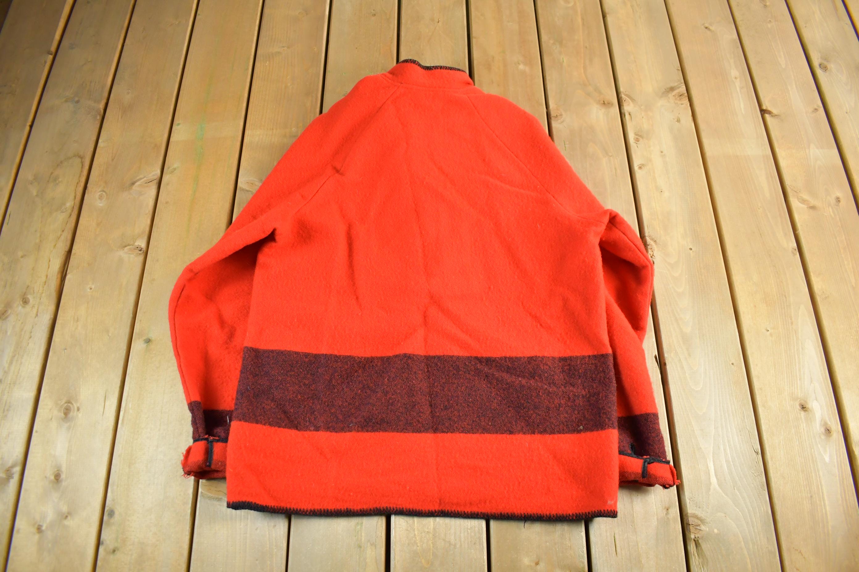 Vintage 1980s Woolrich Wool Henley Sweater Men's Medium