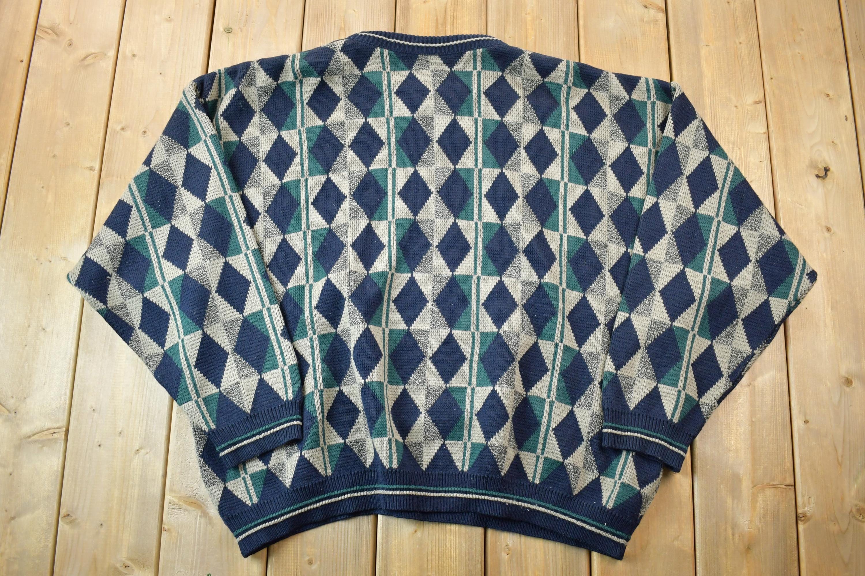 Vintage 1990s Royal Knight Knit Crewneck Sweater