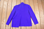 Vintage 1980s Castleberry Collared Cardigan Sweater