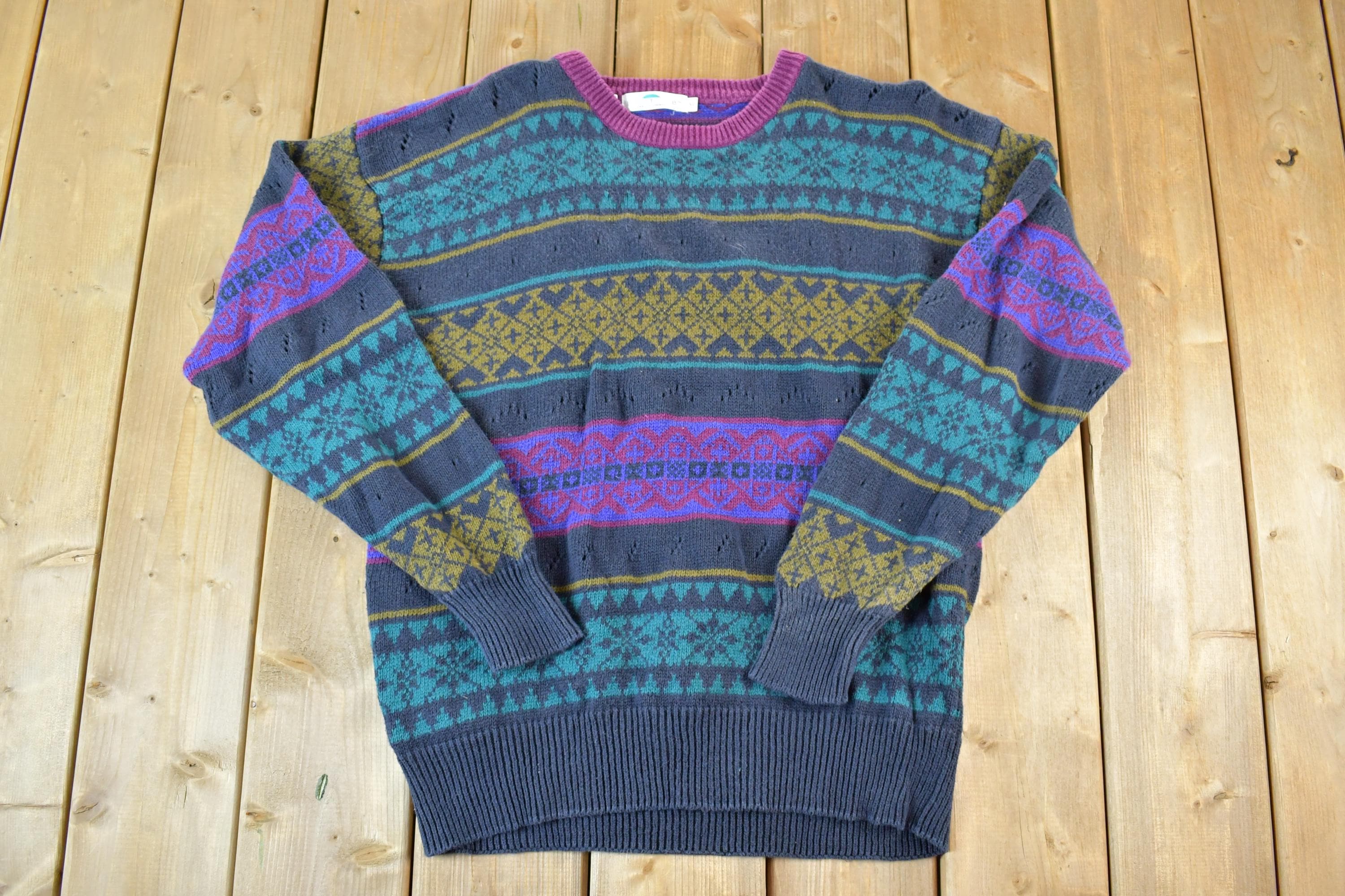 Vintage 1990s Basic Elements Knit Crewneck Sweater