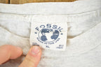 Vintage 1990s Fossil USA Worldwide Souvenir T-Shirt Mens L