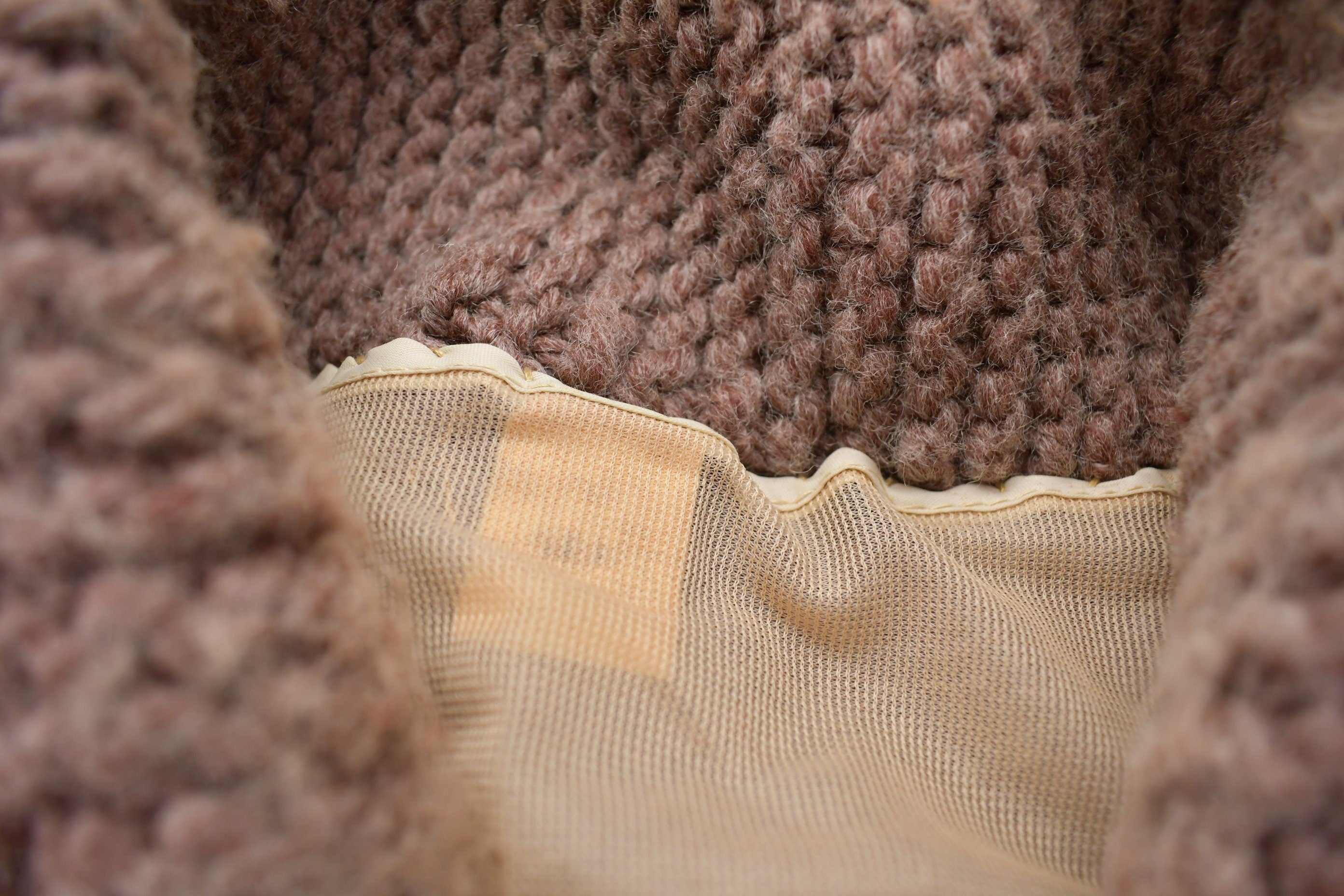 Vintage 1970s Wool Full Zip Knit Sweater