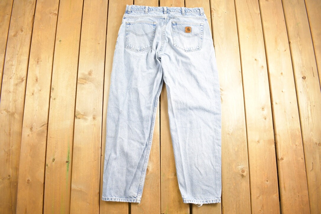 Vintage 1990s Carhartt Light Wash Jeans Size 34 x 29