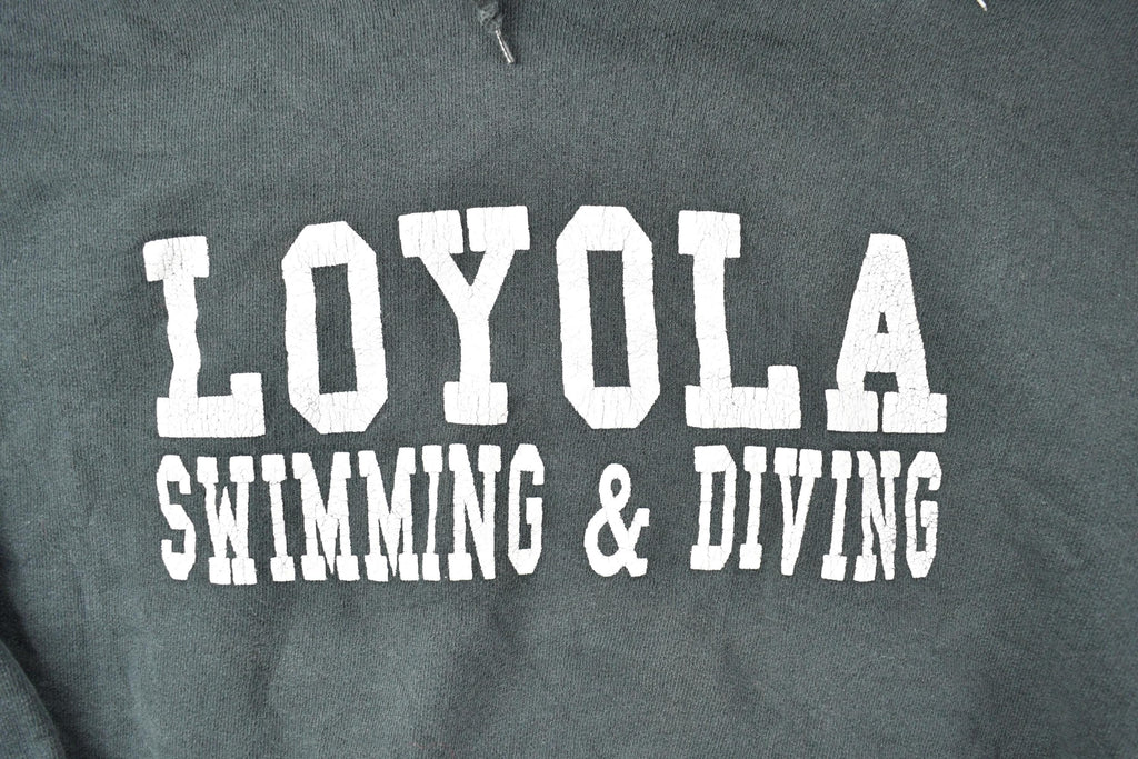 Vintage 1990s Loyola Swimming And Diving University Collegiate Hoodie