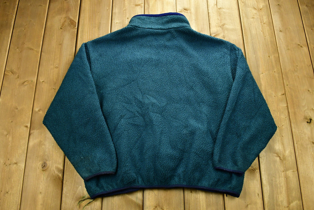 Vintage 1990s LL Bean Deep Pile Fleece Sweater Outdoorsman Full Zip