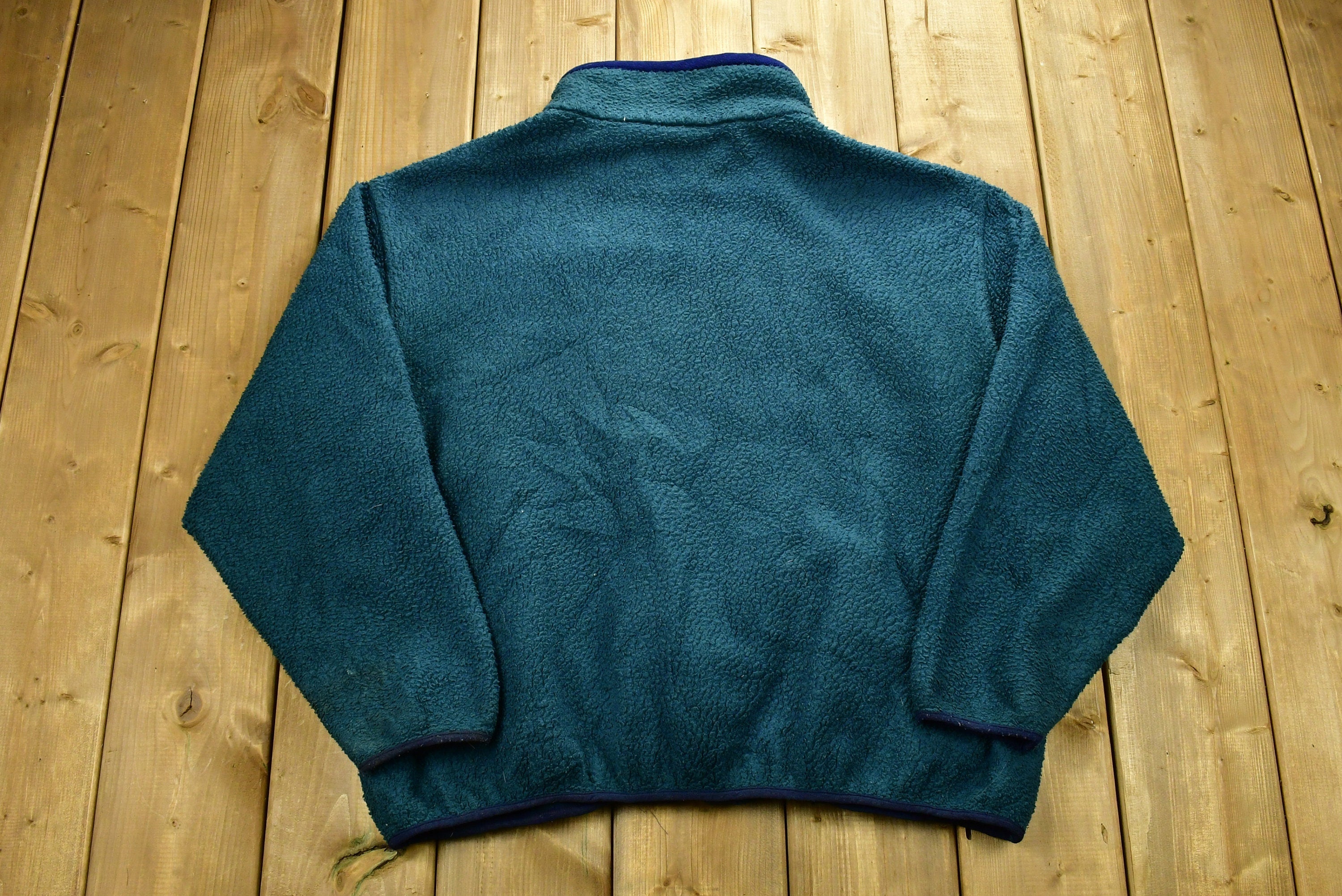 Vintage 1990s LL Bean Deep Pile Fleece Sweater Outdoorsman Full Zip