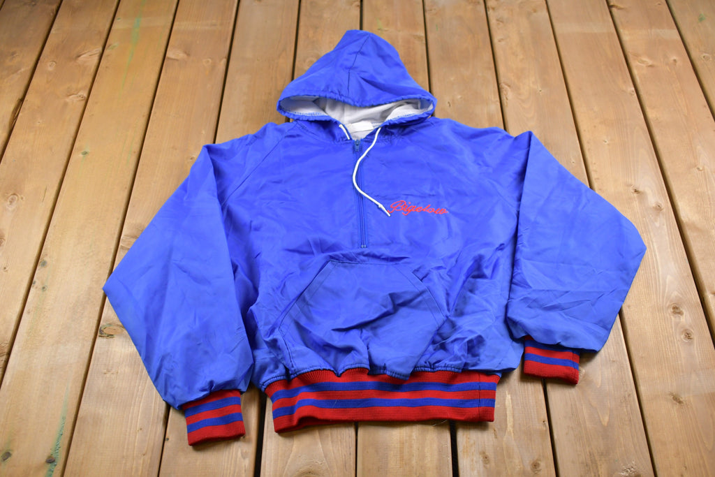 Vintage 1980s Red Arrow Soccer Club Half Zip Windbreaker Jacket