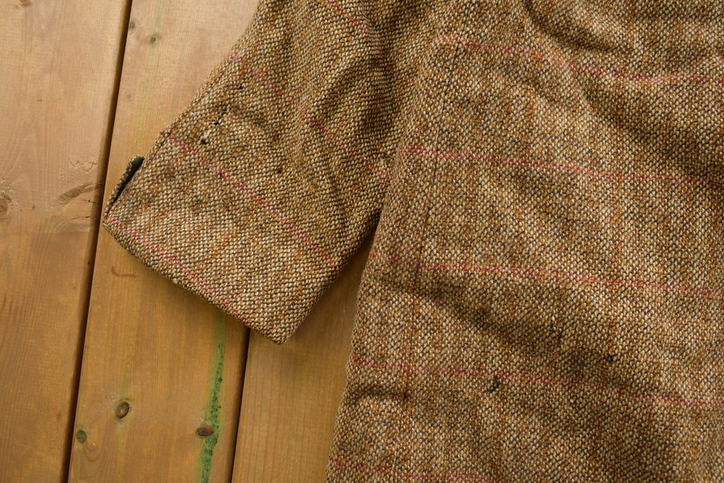 Vintage 1980s Beige Fur Collared Overcoat