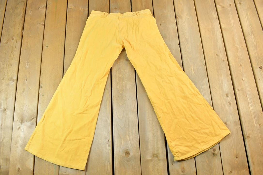Vintage 1960s Yellow Bell Bottom Jeans