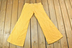 Vintage 1960s Yellow Bell Bottom Jeans