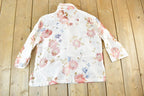 Vintage 1990s Notations See Through Floral Button Up Shirt