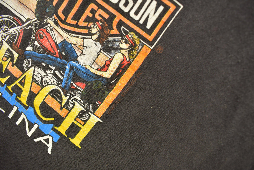 Vintage 1992 Coastal Harley Davidson Myrtle Beach South Carolina Graphic Tank Top
