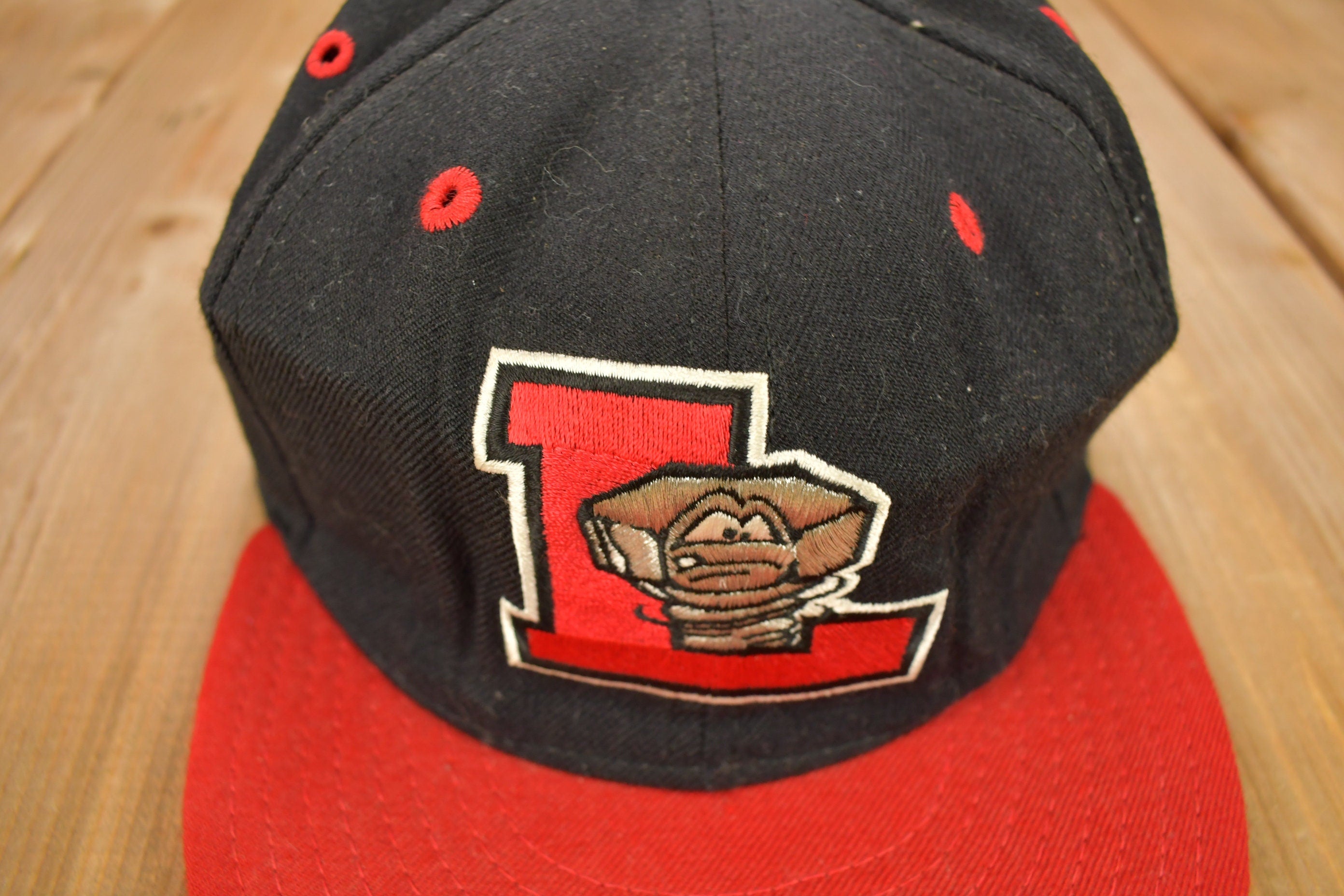 Vintage 1990s Lansing Lugnuts New Era 5950 Fitted Hat Size 7 3
