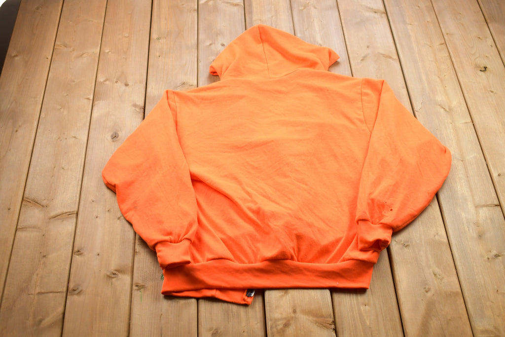 Vintage 1990s Muleskins Thermal Blank Zip Up Hoodie