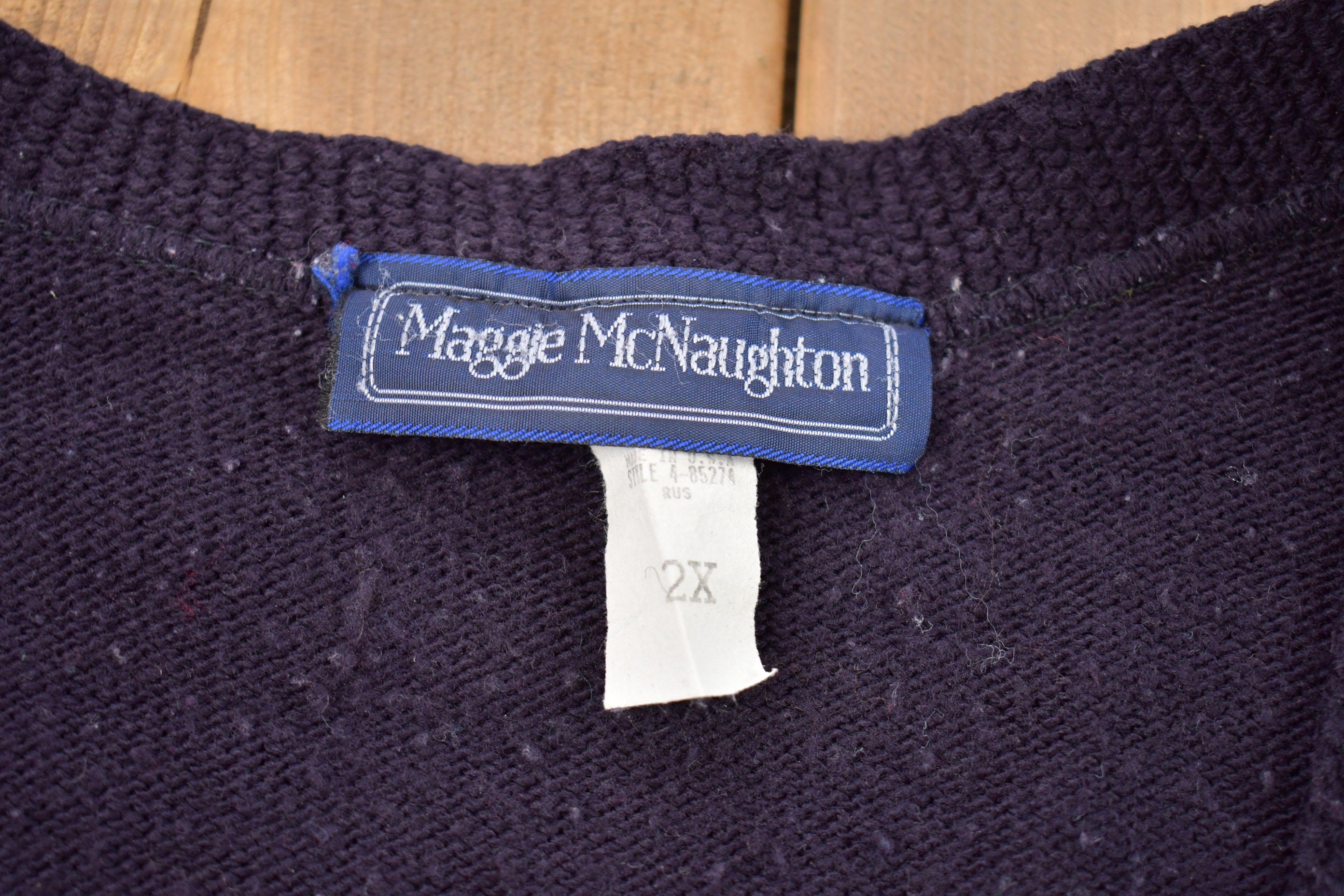 Vintage 1990 Maggie McNaughton Knitted Sweater