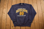 Vintage 1990s Notre Dame Fightin' University Collegiate Crewneck / Athletics / NCAA Sweatshirt / Sportswear / Americana / Made In USA