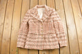 Vintage 1980s Fleece Houndstooth Blazer