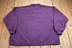 Vintage 1990s Drummond Island Embroidered Made In USA Henley Sweatshirt