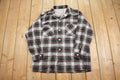 Vintage 1990s Plaid Flannel Button Up Shirt - Large