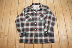 Vintage 1990s Plaid Flannel Button Up Shirt - Large
