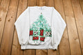 Vintage Christmas Sweater , 90s Holiday Crewneck , Made in USA , Winter Wear , Festive Christmas Tree Print