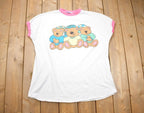 Vintage 1990's Cute Three Sleepy Bears T-Shirt