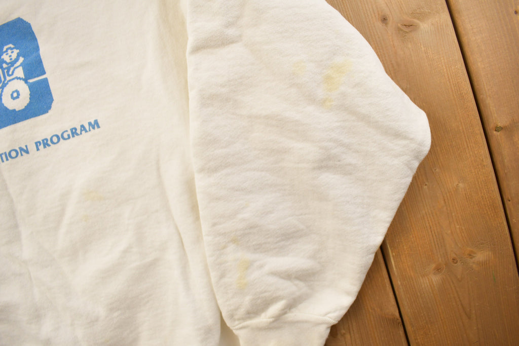 Vintage 1990s UCLA Intervention Program Collegiate Crewneck  Made In USA  NCAA Sweatshirt  Sportswear  Americana