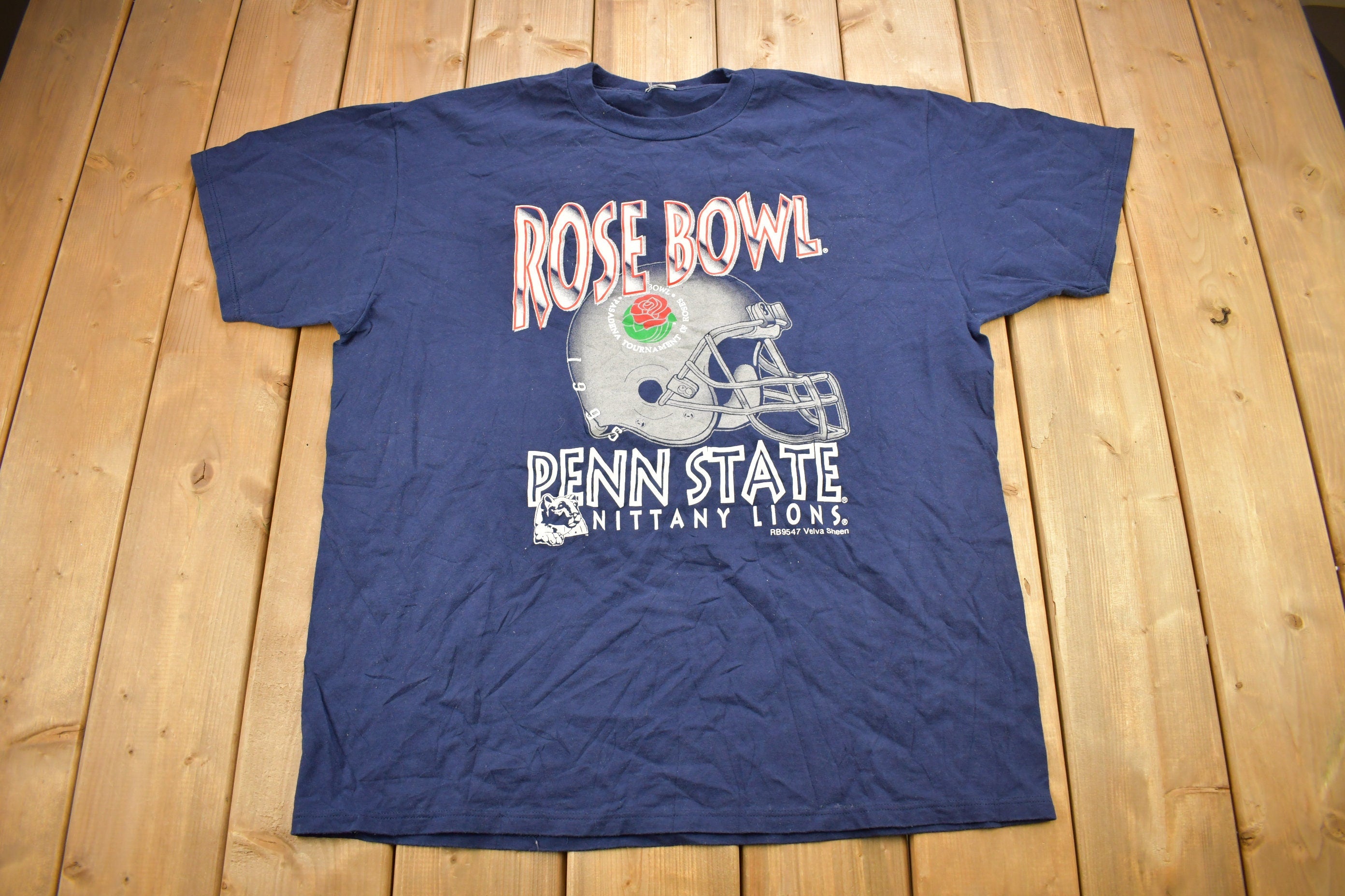 Vintage 1990s Penn State University Nittany Lions Collegiate Rosebowl T Shirt T-Shirt
