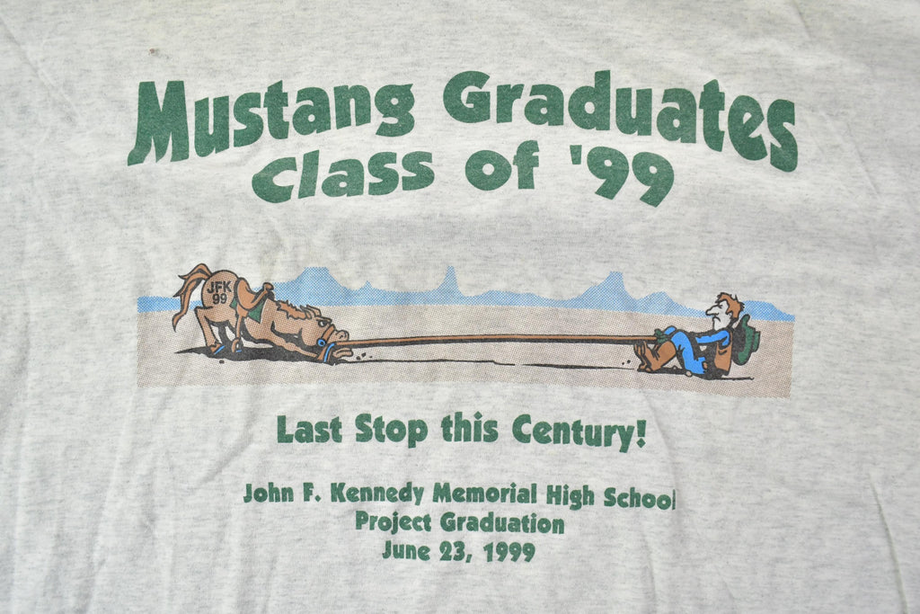 Vintage 1999 Mustang Graduate Graphic T-Shirt