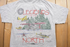 Vintage 1990s Legends Of The North Nestor Falls Canada Souvenir T Shirt