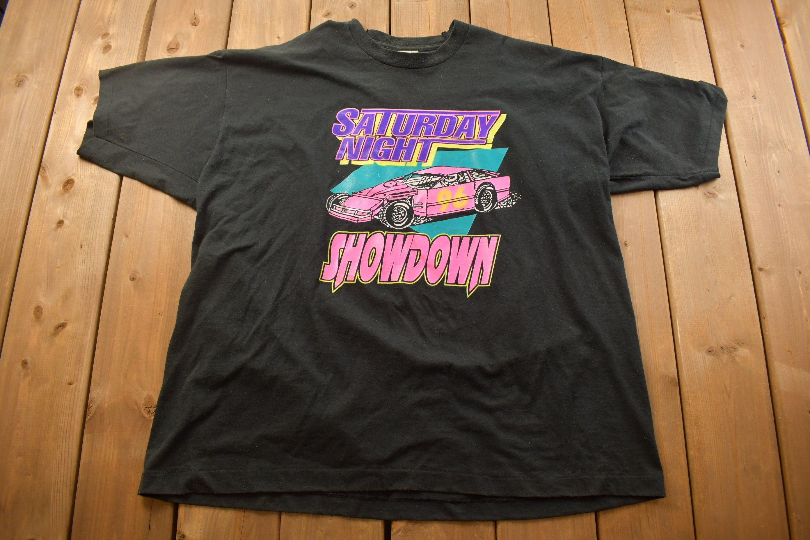 Vintage 1990s North Texas Speedway Showdown Racing T-Shirt
