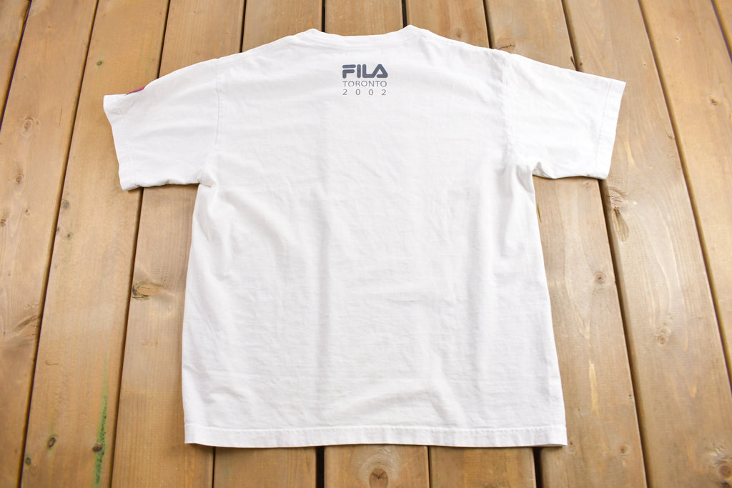 Vintage 2002 Tennis Masters Canada Graphic Fila T Shirt