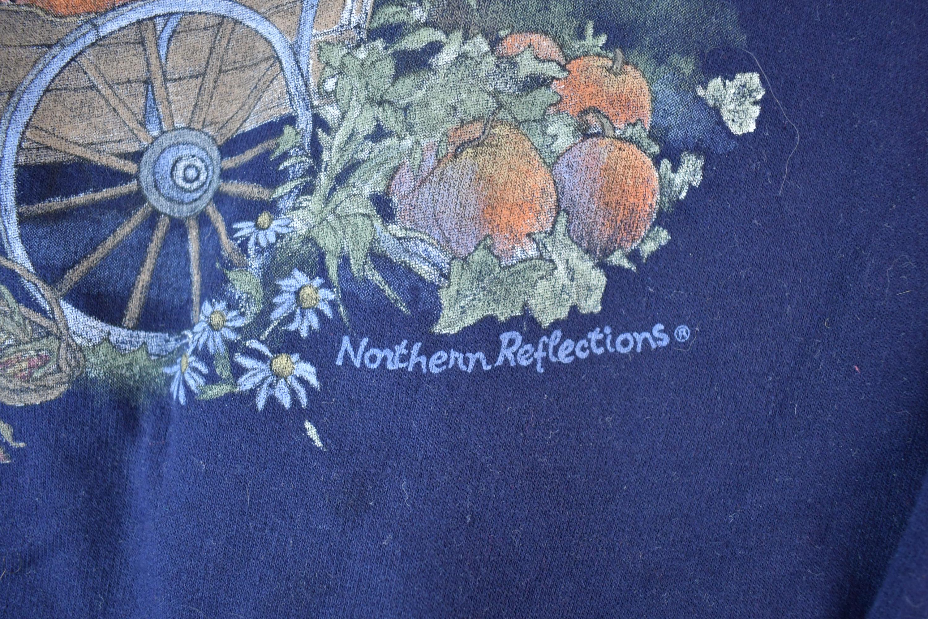 Vintage 1990s Northern Reflections Farm Theme Horse Crewneck