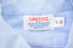 Vintage 1990s Blank Blue Button Up Shirt /