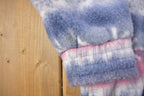 Vintage 1990s Winter Patterned Fleece Zip Up Sweater