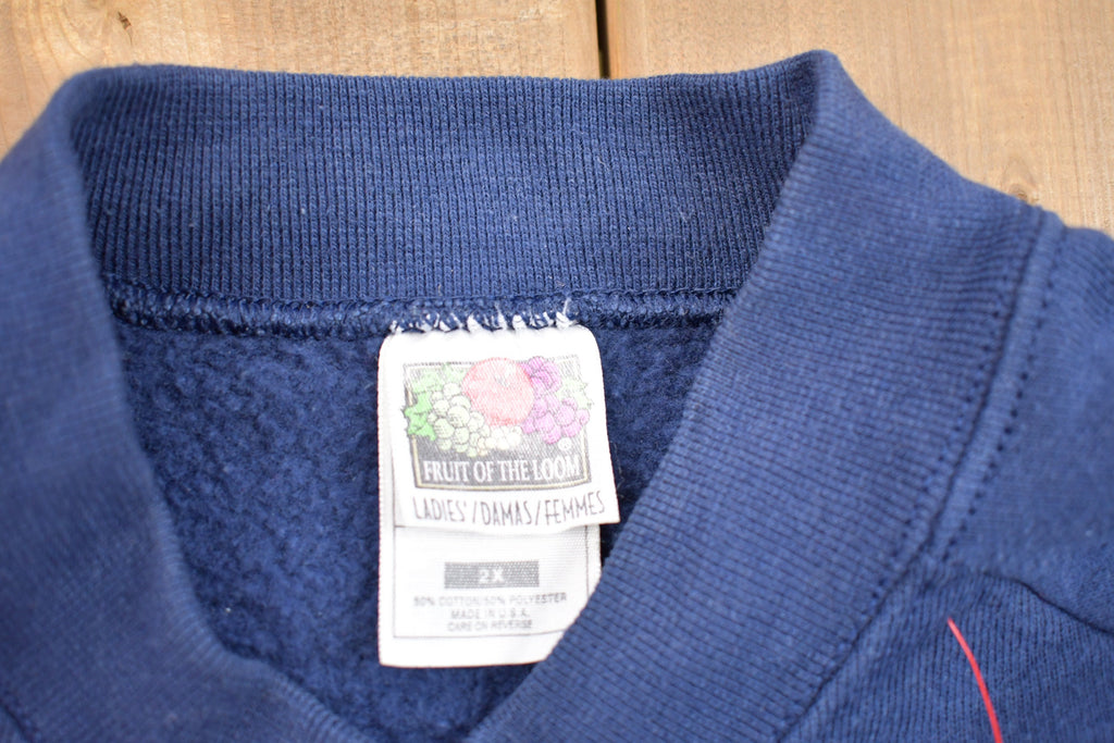 Vintage 1997 Fruit Of The Loom Made In USA Raglan Cut Crewneck Sweatshirt