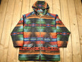 Vintage 1990s Woolrich Aztec Pattern Wool Shell Jacket