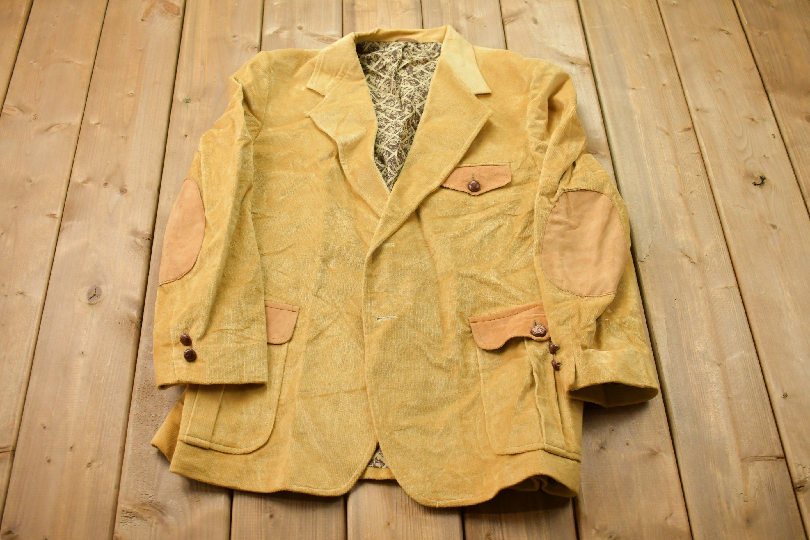Vintage 1990s Leather Suede Blazer