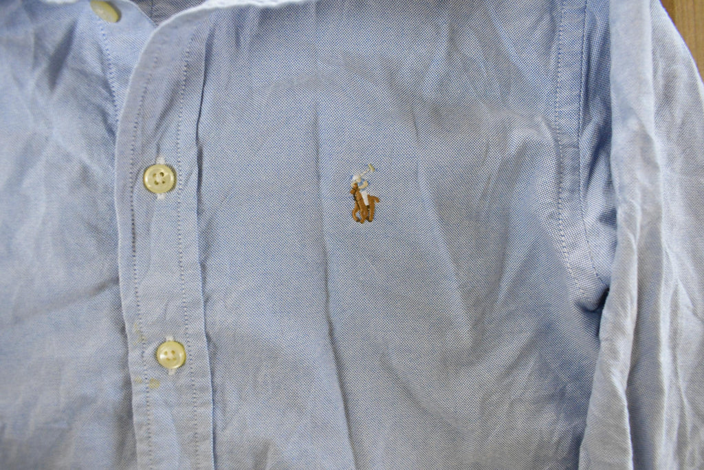 Vintage 2000s Polo Ralph Lauren Embroidered Button Up Shirt Youth M