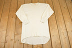 Vintage 1990s Hanes Thermal Streetwear Blank Crewneck Sweatshirt Men's S