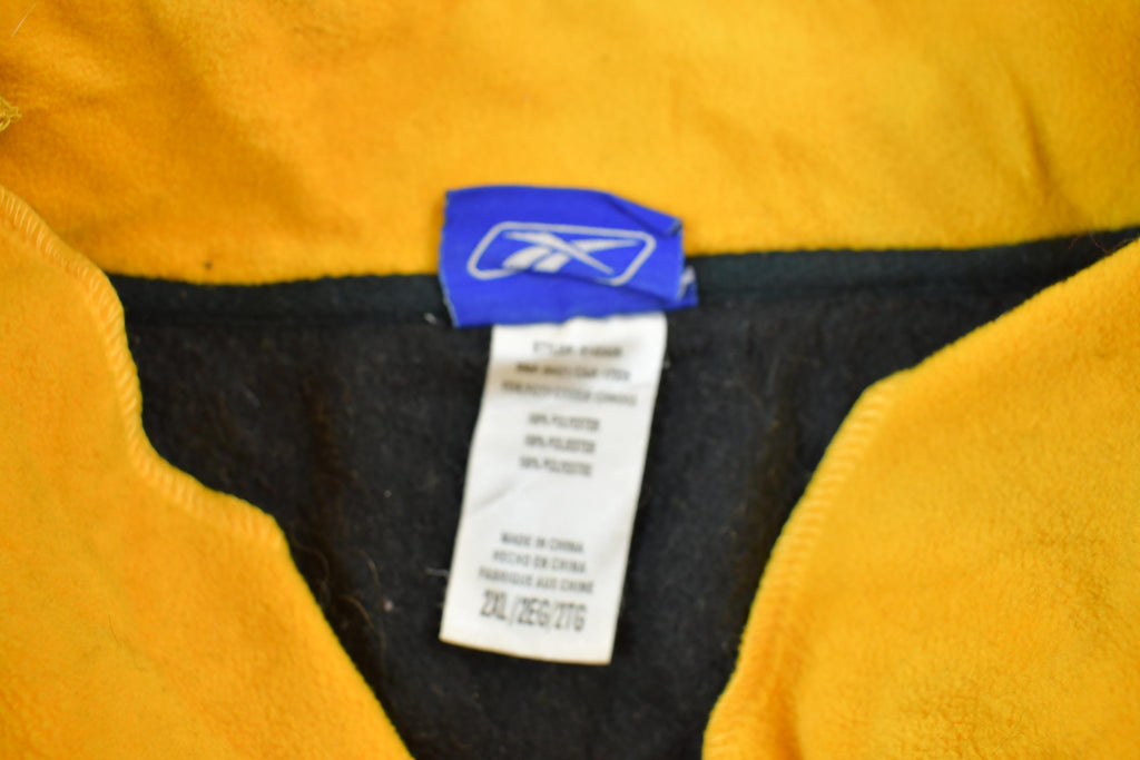 Vintage 2000s Reebok Pittsburgh Steelers NFL Quarter Zip Fleece Sweater