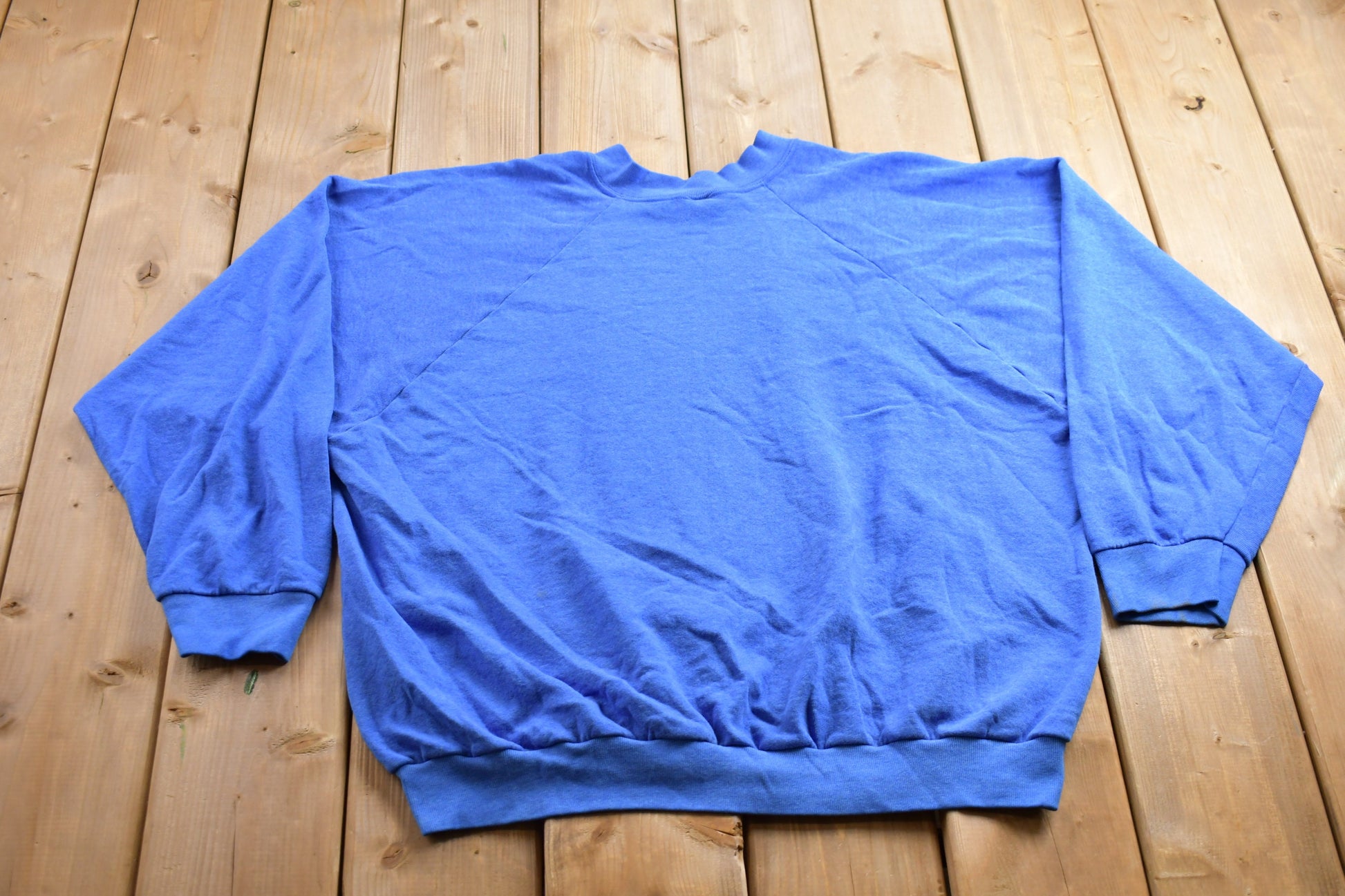 Vintage 1990s Blank Blue Crewneck Sweatshirt